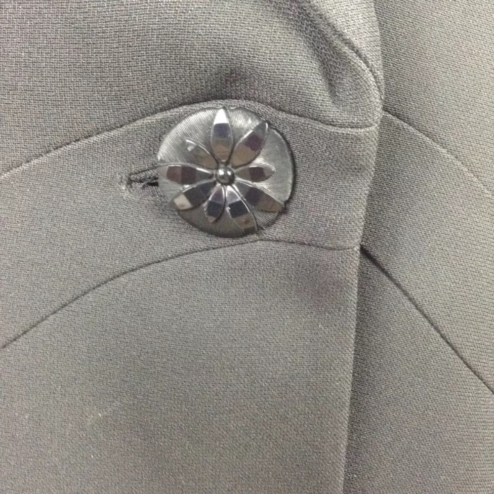 Ann Taylor Loft 4 Solid Black Single Button Blazer - image 2